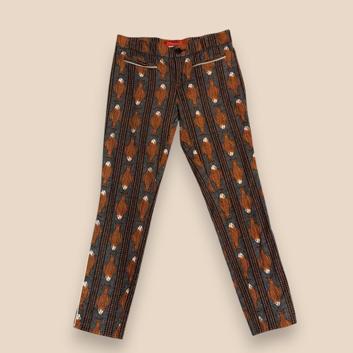 Fish patterned capri pants - fish,