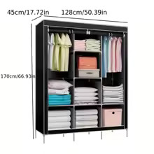 Portable canvas wardrobe - portable,