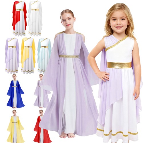 Girls ancient greek toga dress - ancient,