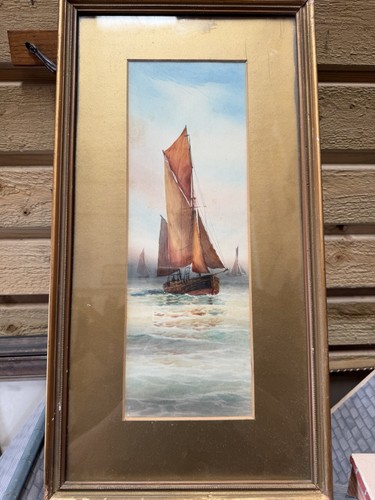 Antique maritime watercolour - maritime,