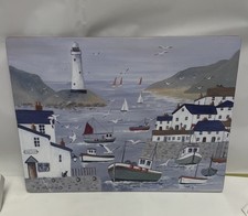 Maureen Bonfield Place Mat Coastal Seaside Harbour  