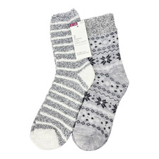 M&S COLLECTION 2pk Fair-isle Cosy Thermal Warm Winter Christmas Festive Socks