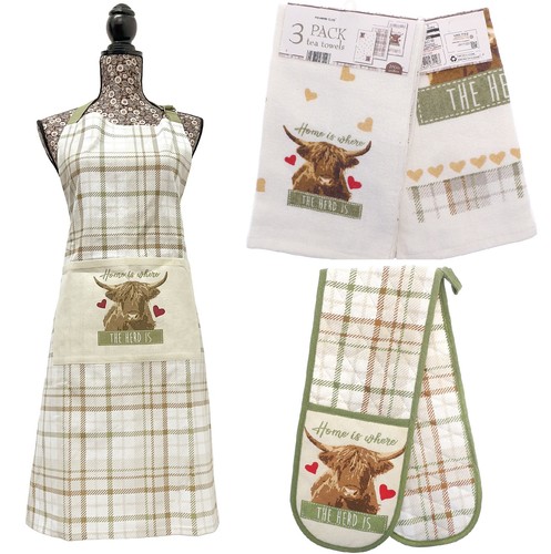 Highland cow double oven - double,