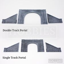 Javis Tunnel Portal Double Single Track Side Walls Resin Model Kit OO HO Gauge