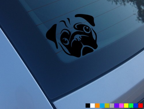 Pug dog car - car, decal