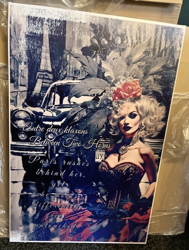 Glam woman art print - glam,