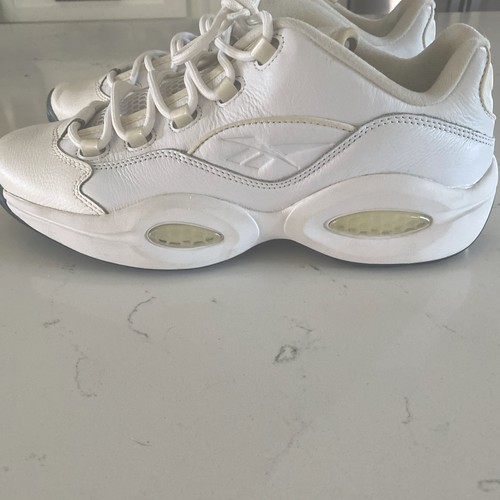 Reebok question low all white - reebok,