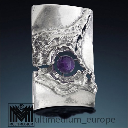 Modernist silver pendant