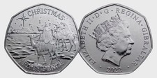 2022 Gibraltar Christmas 50p