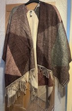 Ladies Marks And Spencer Shawl One Size Purple Patchwork