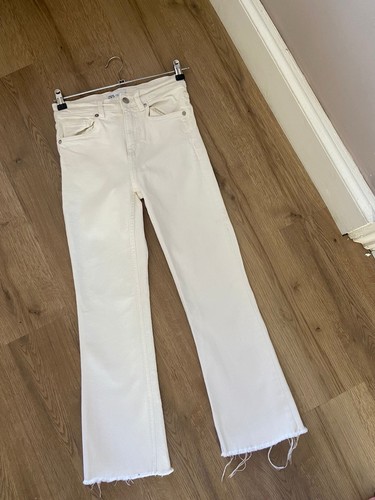 Zara straight leg - leg, white