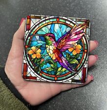 Cute Hummingbird Bird Stained