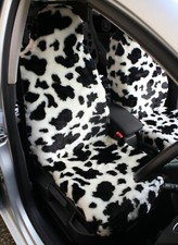 COW PRINT LUXURY FAUX FUR CAR