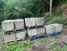 2x 1/2 Ton CONCRETE WEIGHT BLOCKS £150+vat VEHICLE TRAILER GATE BLOCKER Security
