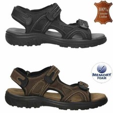 Mens leather sandals walking - sandals,