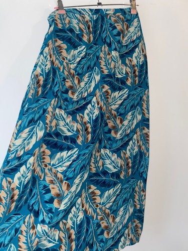 Long skirt size leaf blue - skirt,