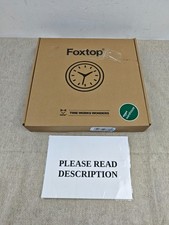 Foxtop Silent Non-Ticking Round Modern Quartz Decorative Battery Operated (READ)