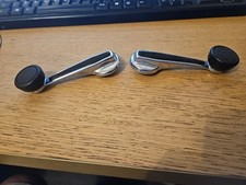 PAIR OF FORD CAPRI ESCORT CORTINA WINDOW WINDER HANDLES AND COVER TRIMS (2) pc 