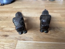 Pair Of  antique Cast Iron Dog Nutcrackers