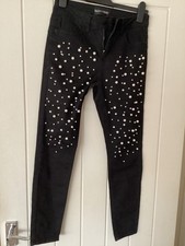 FRANK LYMAN JEANS WITH PEARL EMBELLISHMENTS M/M 10/12