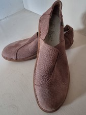 Size 8 (42) El Natura Lista Unstructured Brown Nubuck Leather Slip On Shoes 