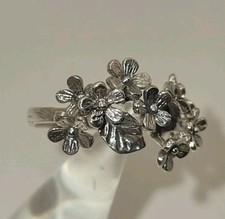 Beautiful 925 Flower And Leaf