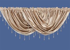 Curtain Pelmet Swags Crushed