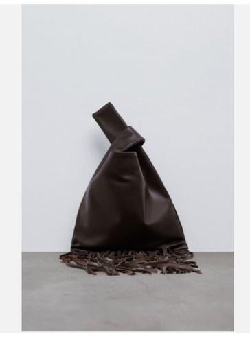 Zara leather handbag - leather, with