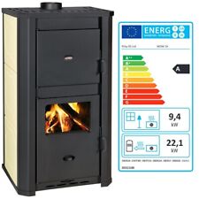 Wood Burning Stove Back Boiler Fireplace Prity WD W29D  22,1+9,4kw. EcoDesign