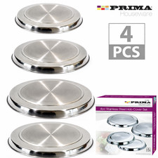 4PC STAINLESS STEEL HOB COVERS