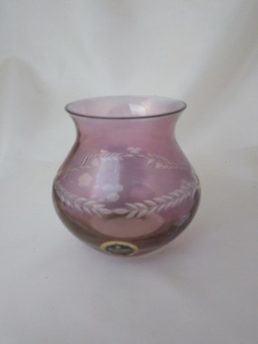 Vintage cavan crystal - cavan, pink