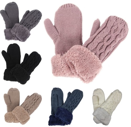 Women thicken woolen gloves - woolen,