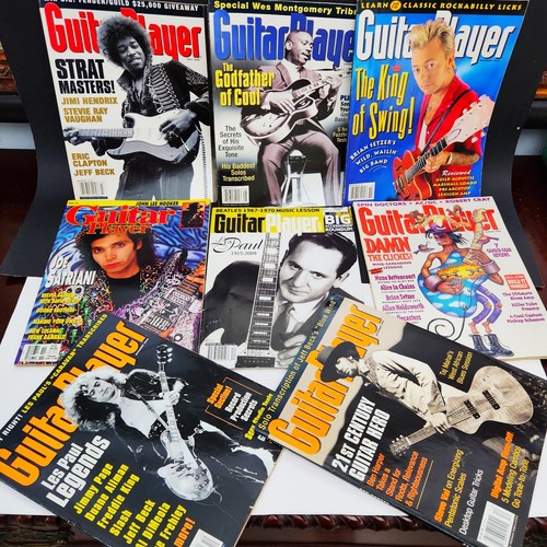 Guitar player magazines - player, lot