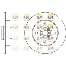 2x Brake Discs Solid For