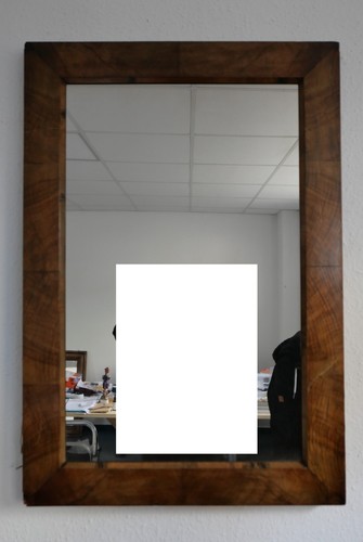 Old antique mirror mahogany - /,