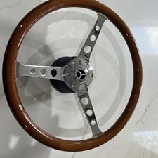 Mercedes Steering Wheel wood Chrome fits for W124 R129 W140 R170 W21 