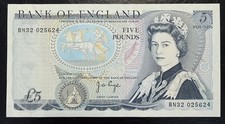 Old Five £5 Pound Note
