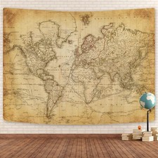 Old world map - old,