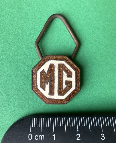 Vintage enamel key fob - enamel,