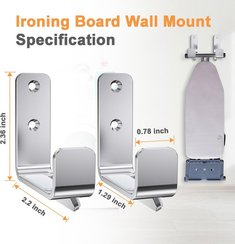 Ironing board wall hook - board, modern