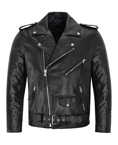Mens biker jacket - biker, brando