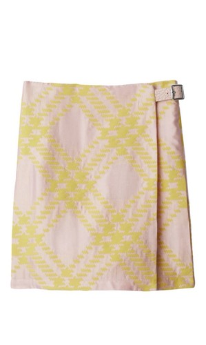 Burberry check pleated - burberry,