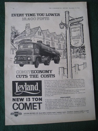 Ton comet diesel leyland - diesel,