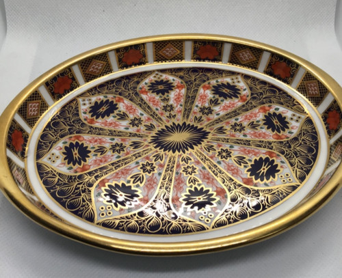 Royal crown derby oval - crown, dish