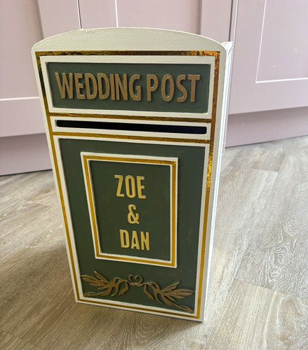 Personalised wedding card - personalised, box