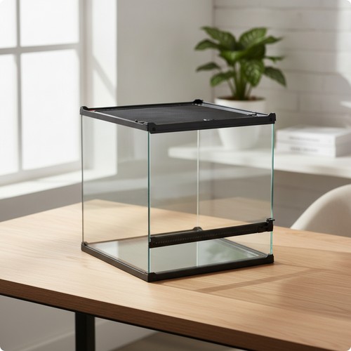 Glass terrarium with - glass,