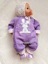 Hand knitted All-in-One Romper