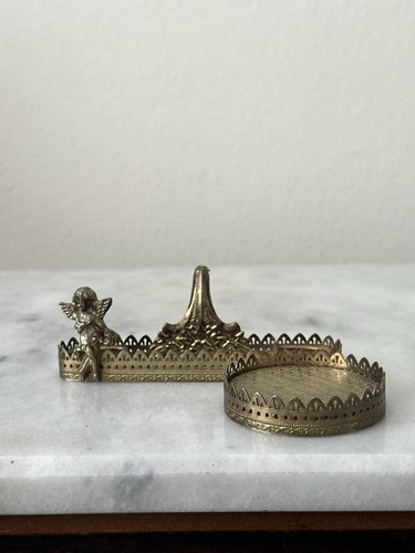 Vintage brass cherub - vintage,
