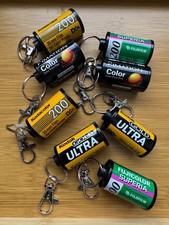 2 Retro film Keyrings - Unique