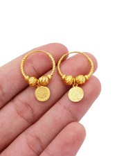 24k Gold Plated Coin Tassel